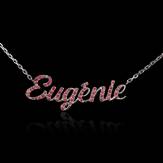 Pendentif rubis lettres